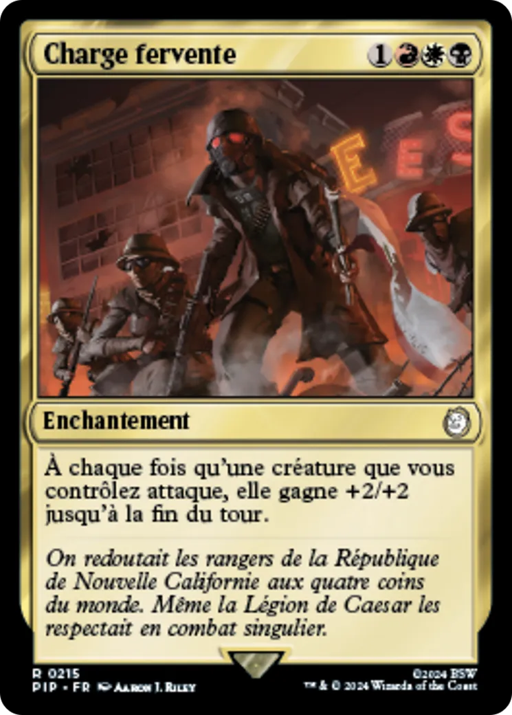Charge fervente — Fallout — Magic: The Gathering