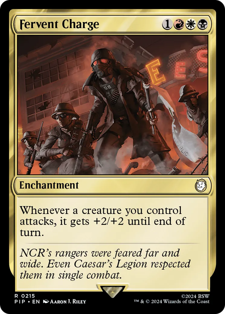 Fervent Charge from Fallout - Magic: The Gathering