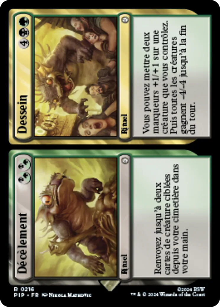 Décèlement // Dessein — Fallout — Magic: The Gathering