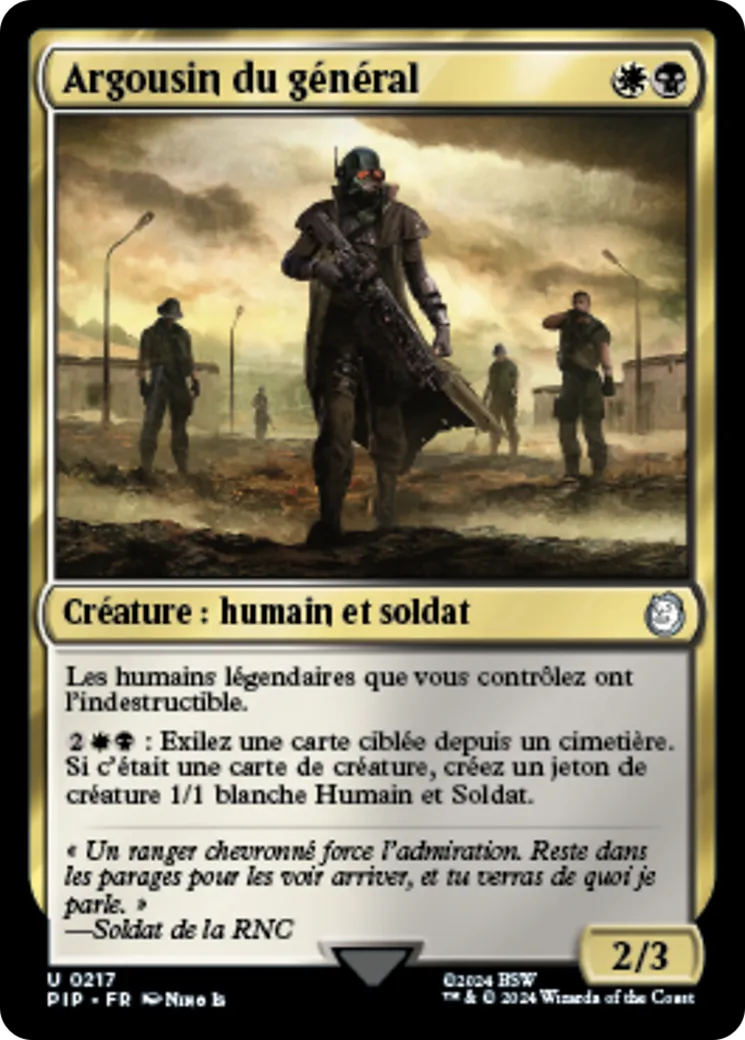 Argousin du général — Fallout — Magic: The Gathering