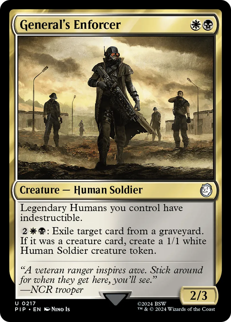General's Enforcer — Fallout — Magic: The Gathering