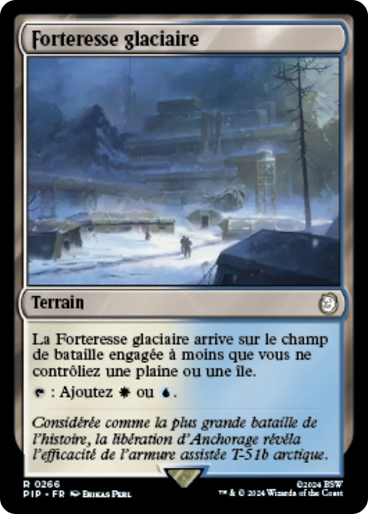 Forteresse glaciaire — Fallout — Magic: The Gathering