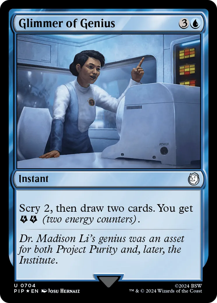 Glimmer of Genius — Fallout — Magic: The Gathering
