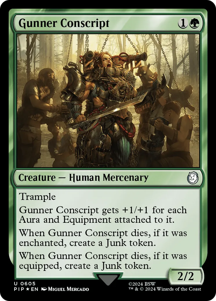 Gunner Conscript — Fallout — Magic: The Gathering