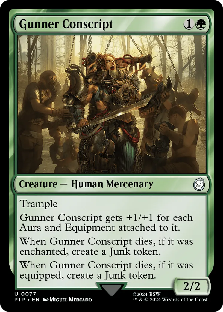 Gunner Conscript — Fallout — Magic: The Gathering