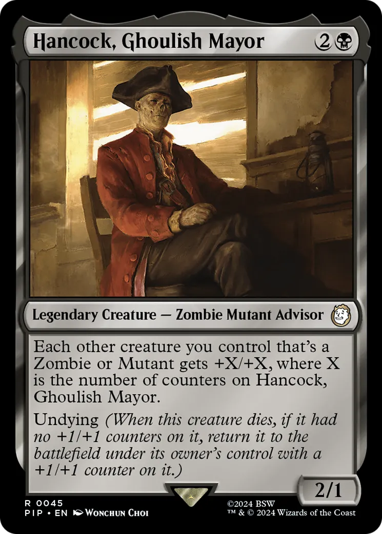 Hancock, Ghoulish Mayor — Fallout — Magic: The Gathering