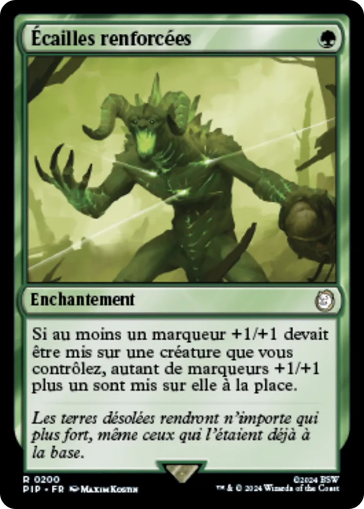 Écailles renforcées — Fallout — Magic: The Gathering