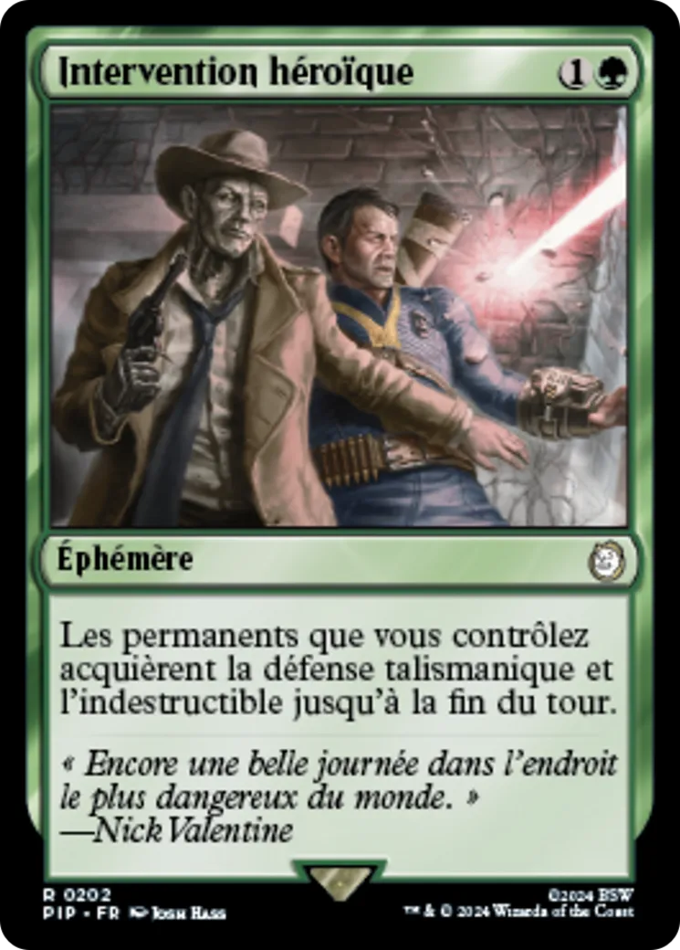Intervention héroïque — Fallout — Magic: The Gathering