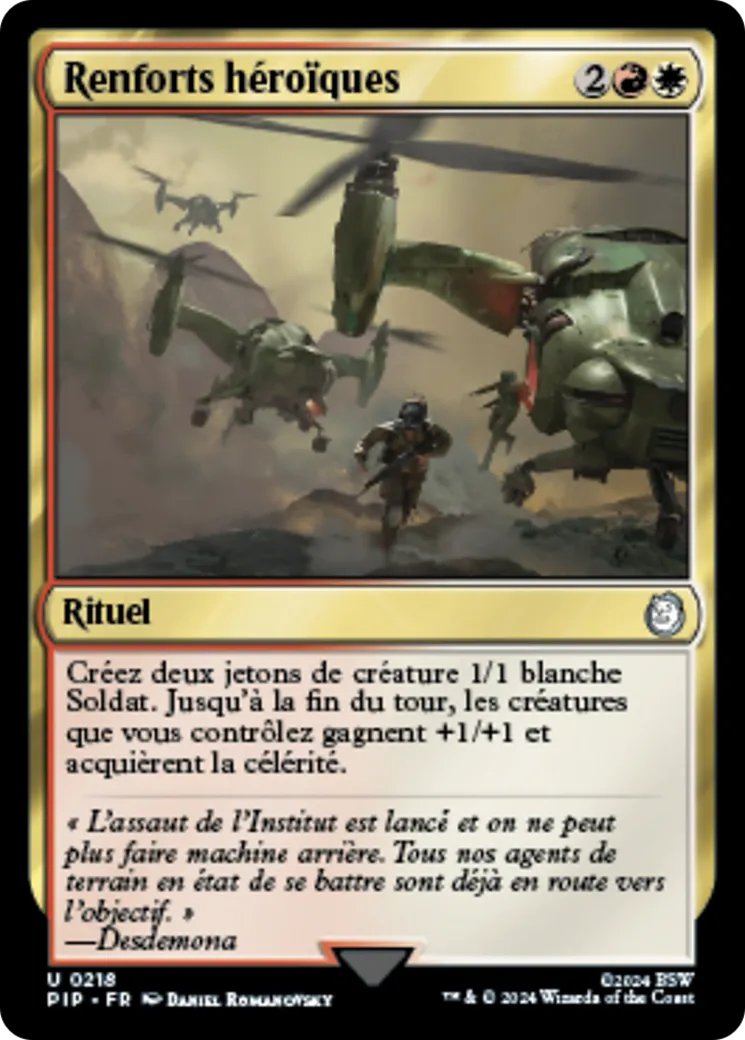 Renforts héroïques — Fallout — Magic: The Gathering