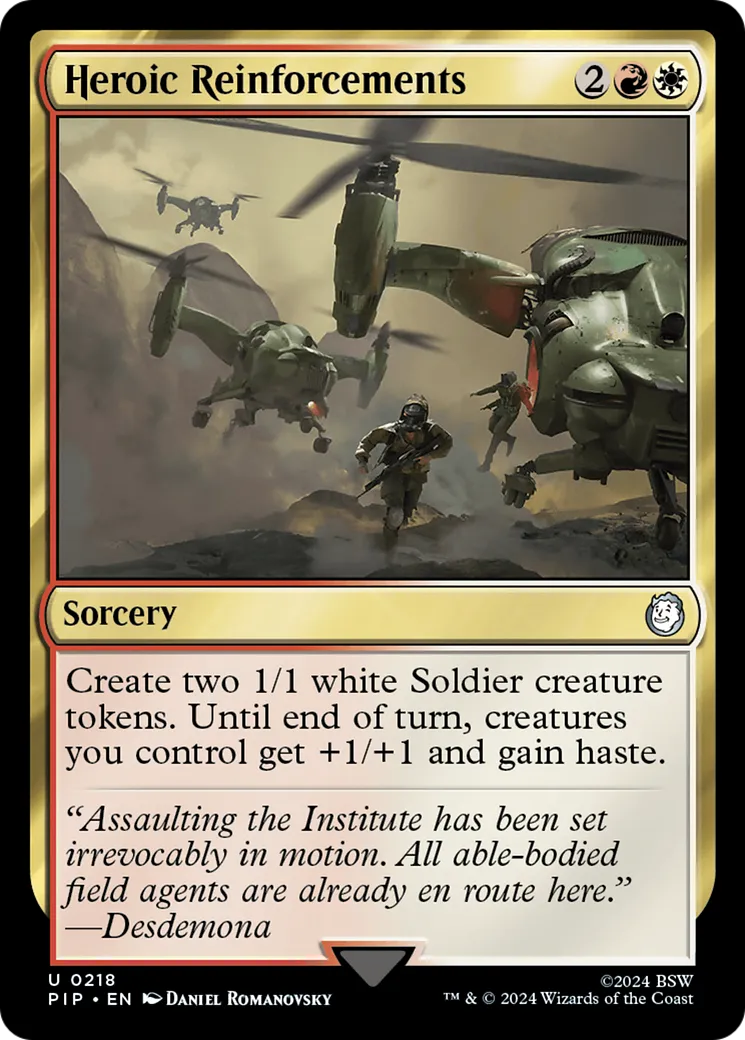 Renforts héroïques — Fallout — Magic: The Gathering