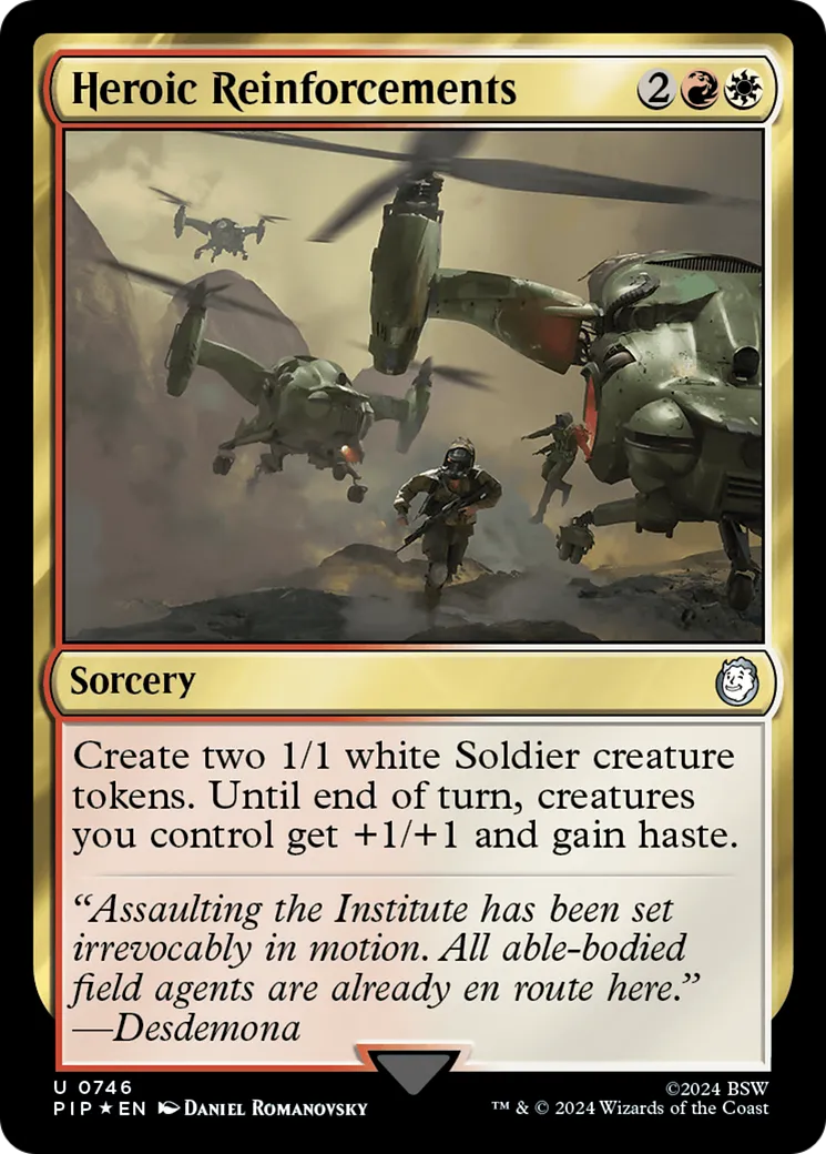 Heroic Reinforcements — Fallout — Magic: The Gathering