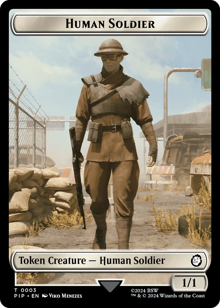 Human Soldier — Fallout — Magic: The Gathering