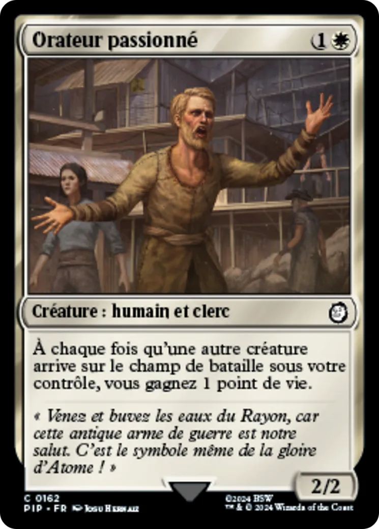 Orateur passionné — Fallout — Magic: The Gathering