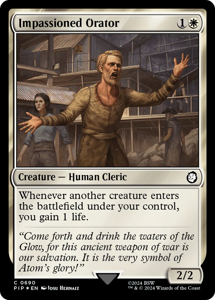 Orateur passionné — Fallout — Magic: The Gathering