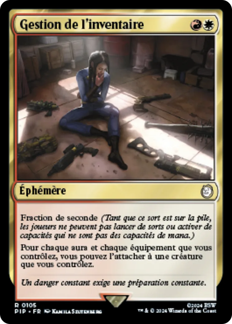 Gestion de l'inventaire — Fallout — Magic: The Gathering