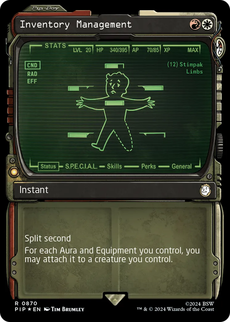 Inventory Management — Fallout — Magic: The Gathering