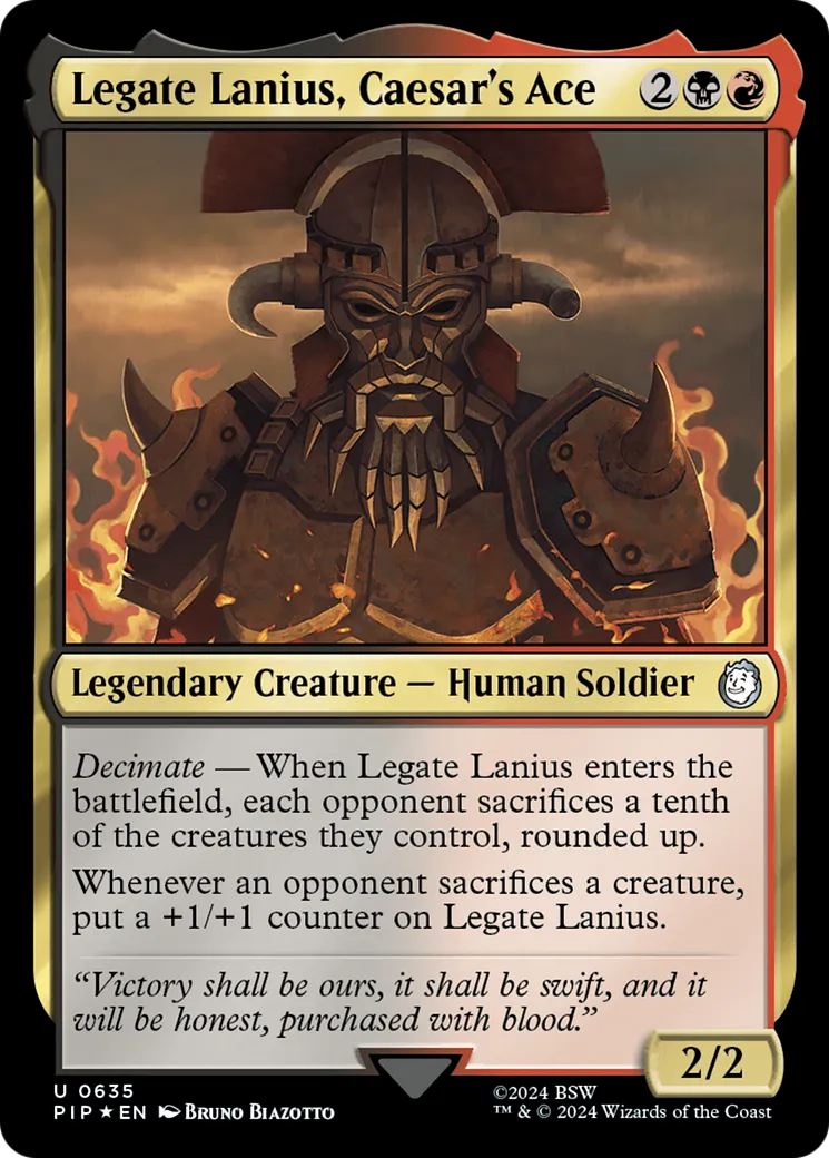 Legate Lanius, Caesar's Ace — Fallout — Magic: The Gathering