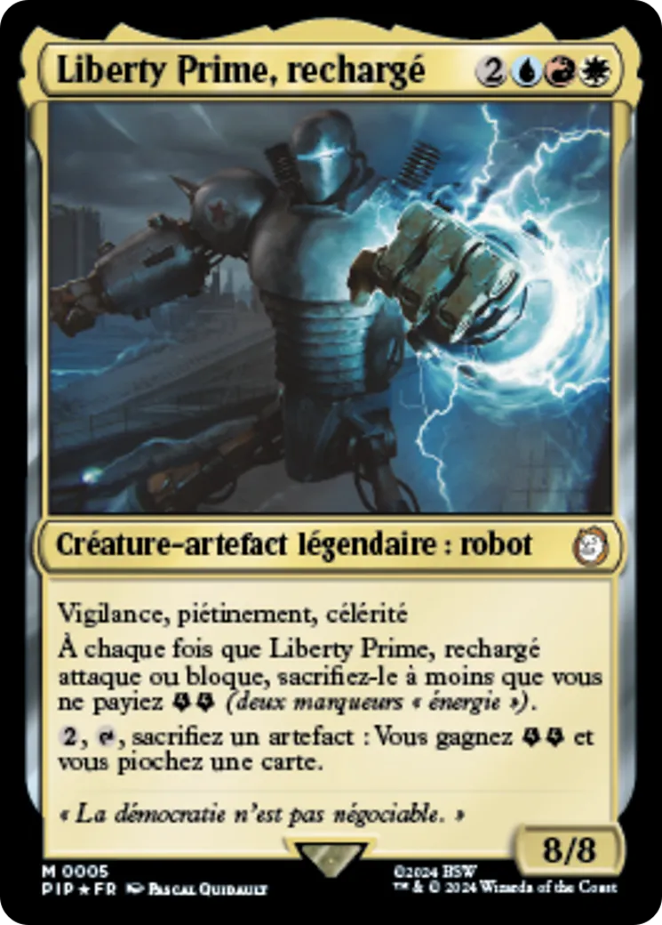 Liberty Prime, rechargé — Fallout — Magic: The Gathering