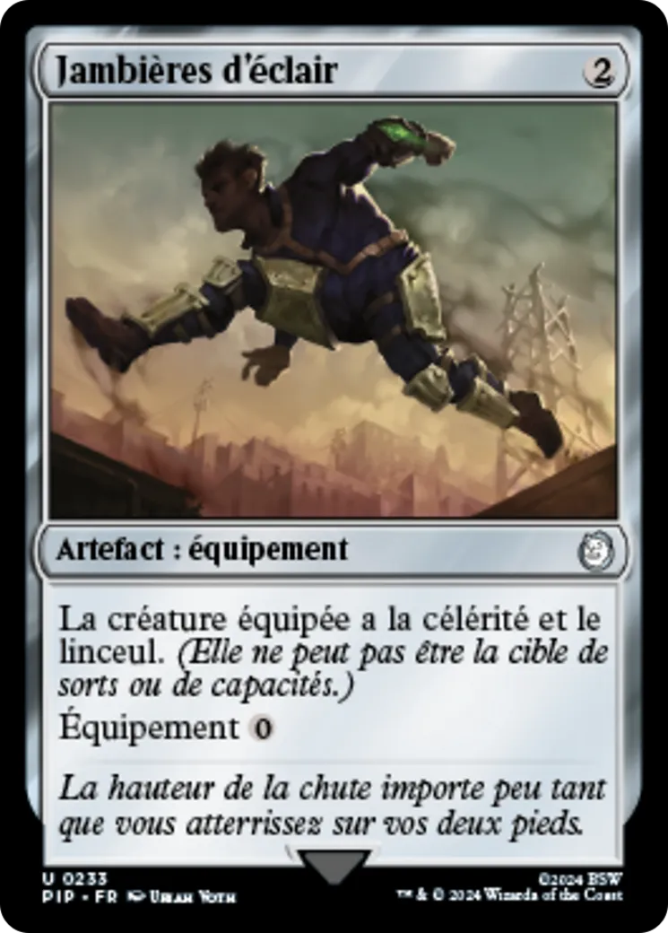 Jambières d'éclair — Fallout — Magic: The Gathering