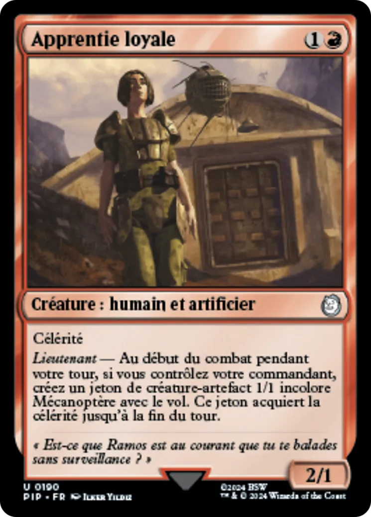 Apprentie loyale from Fallout - Magic: The Gathering