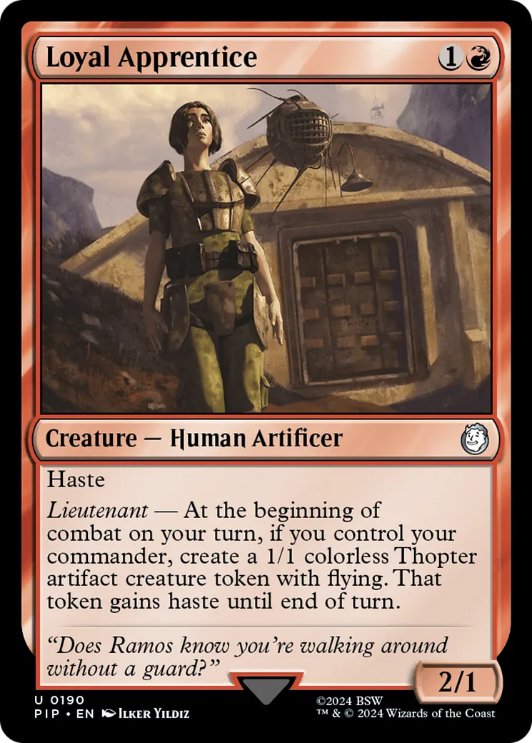 Loyal Apprentice — Fallout — Magic: The Gathering