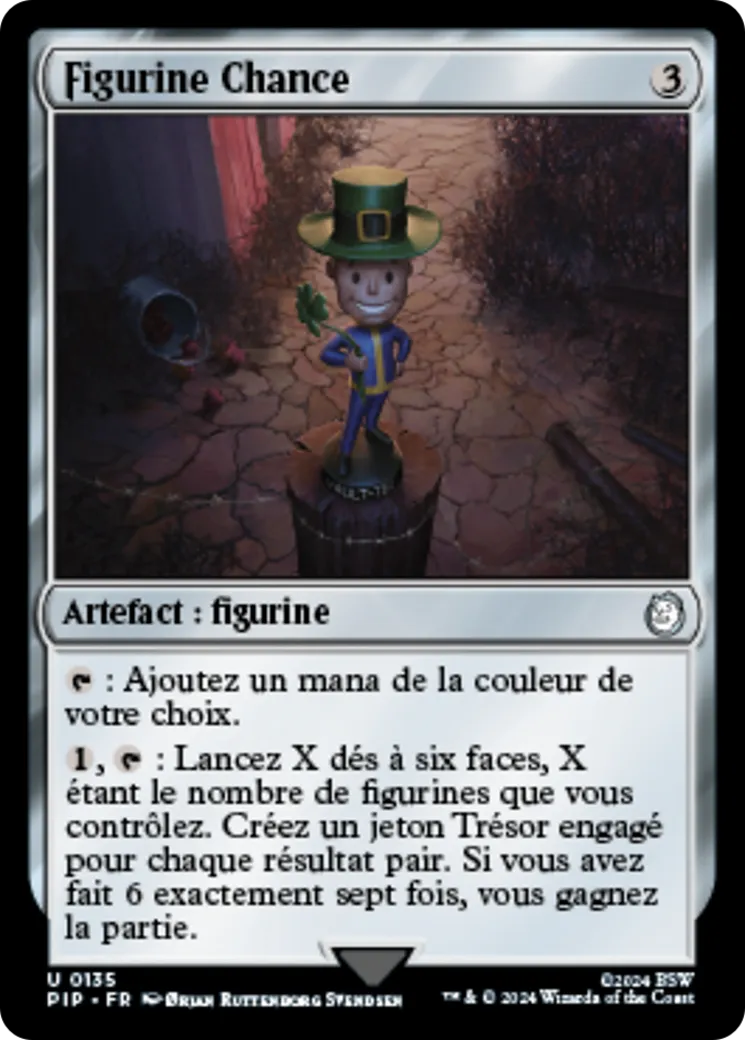 Figurine Chance from Fallout - Magic: The Gathering