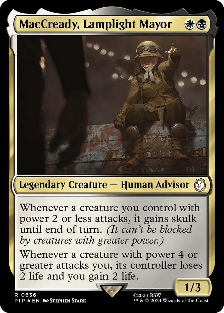 MacCready, maire de Lamplight — Fallout — Magic: The Gathering