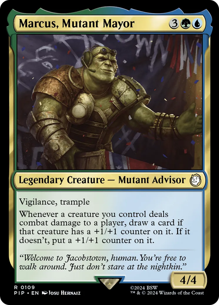 Marcus, Mutant Mayor — Fallout — Magic: The Gathering