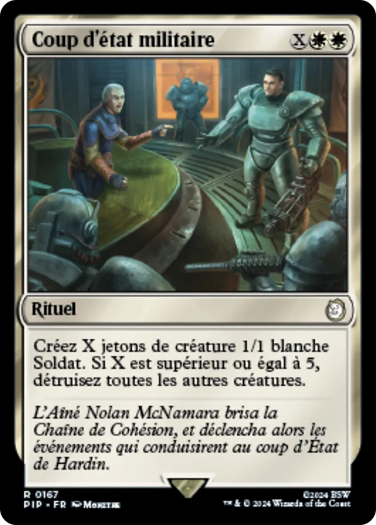 Coup d'état militaire from Fallout - Magic: The Gathering