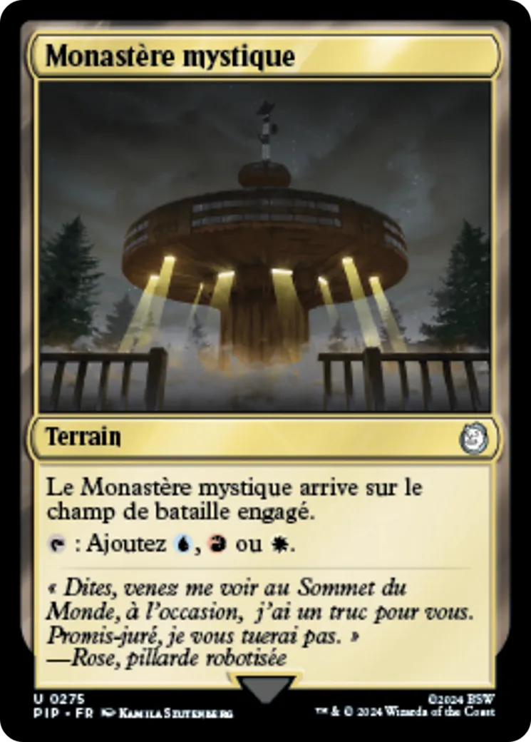Monastère mystique — Fallout — Magic: The Gathering
