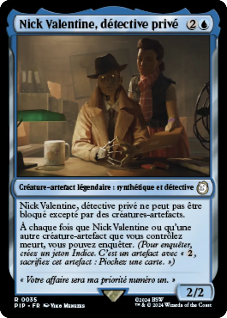 Nick Valentine, détective privé — Fallout — Magic: The Gathering