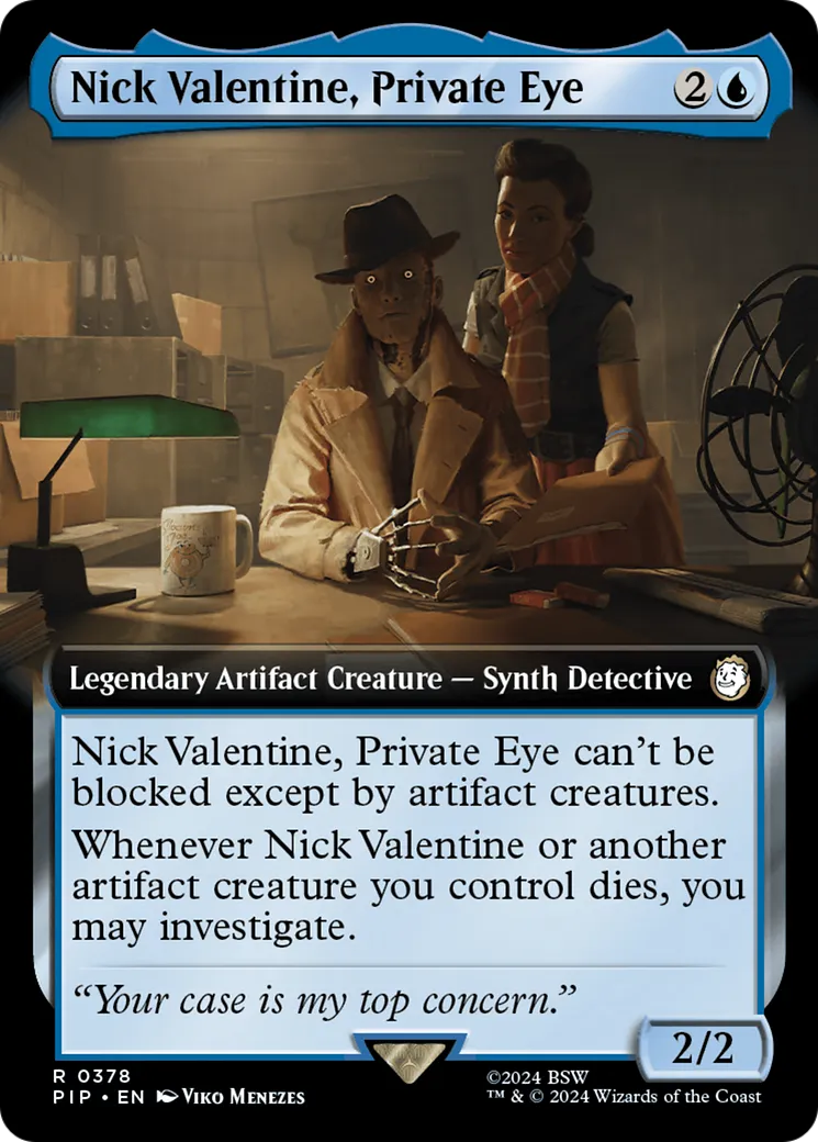 Nick Valentine, détective privé — Fallout — Magic: The Gathering