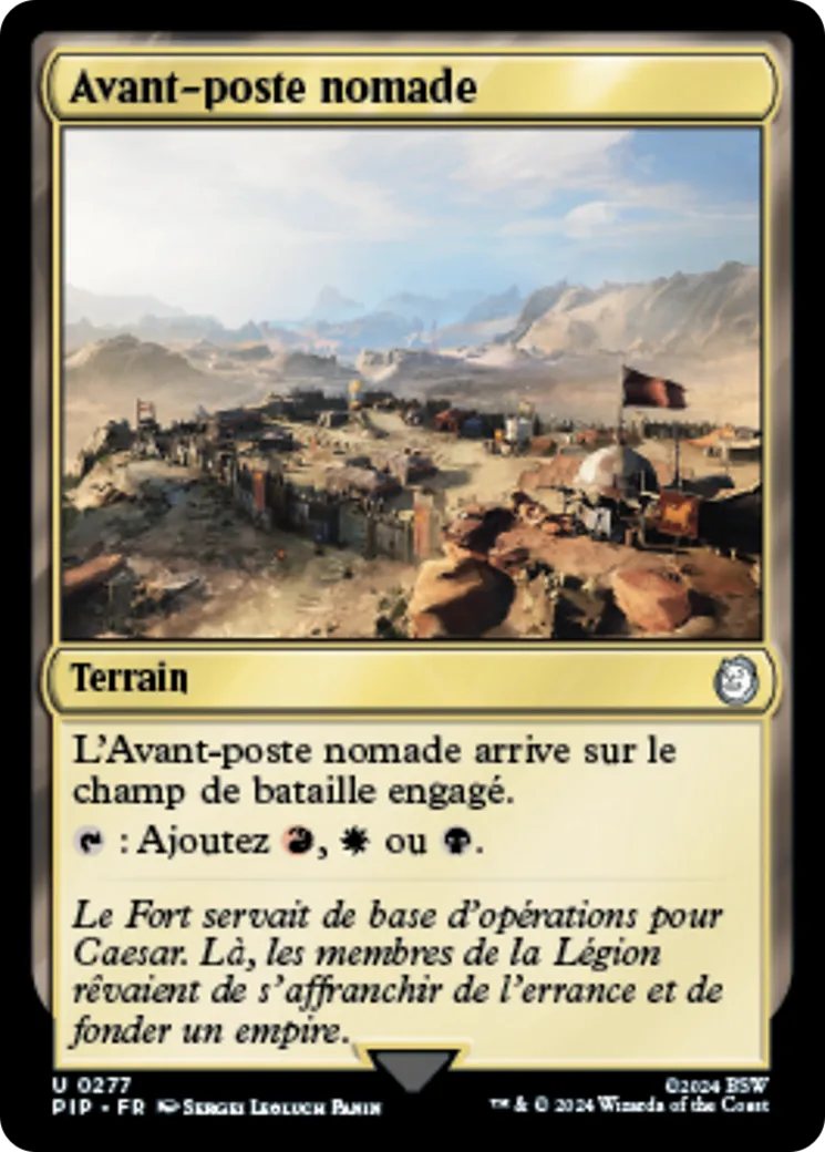 Avant-poste nomade — Fallout — Magic: The Gathering