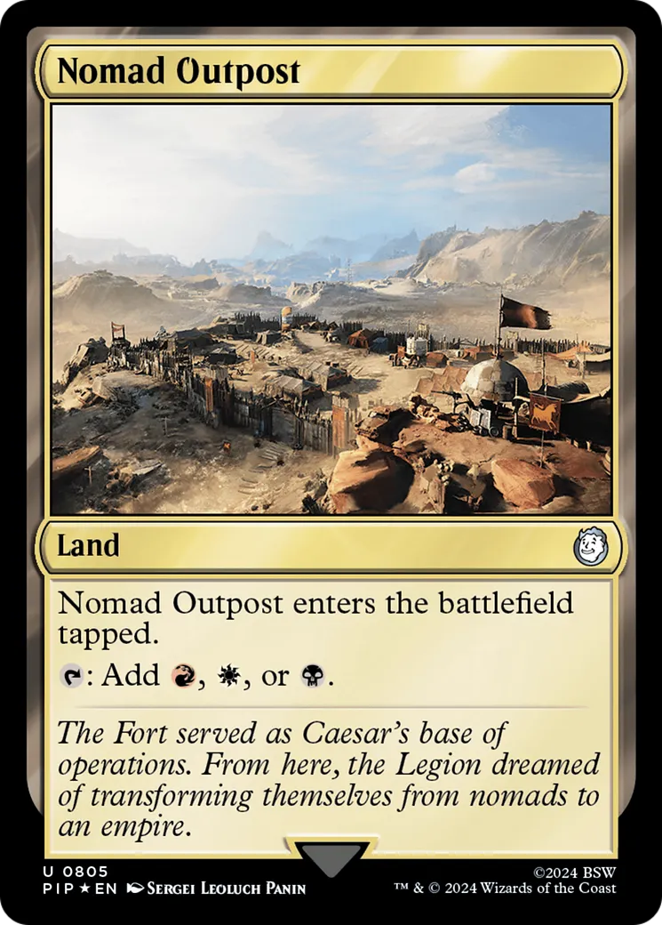 Nomad Outpost — Fallout — Magic: The Gathering