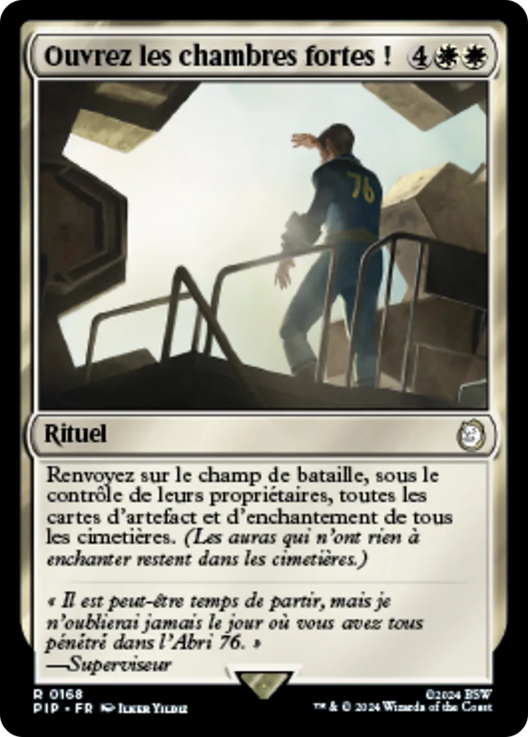 Ouvrez les chambres fortes ! — Fallout — Magic: The Gathering