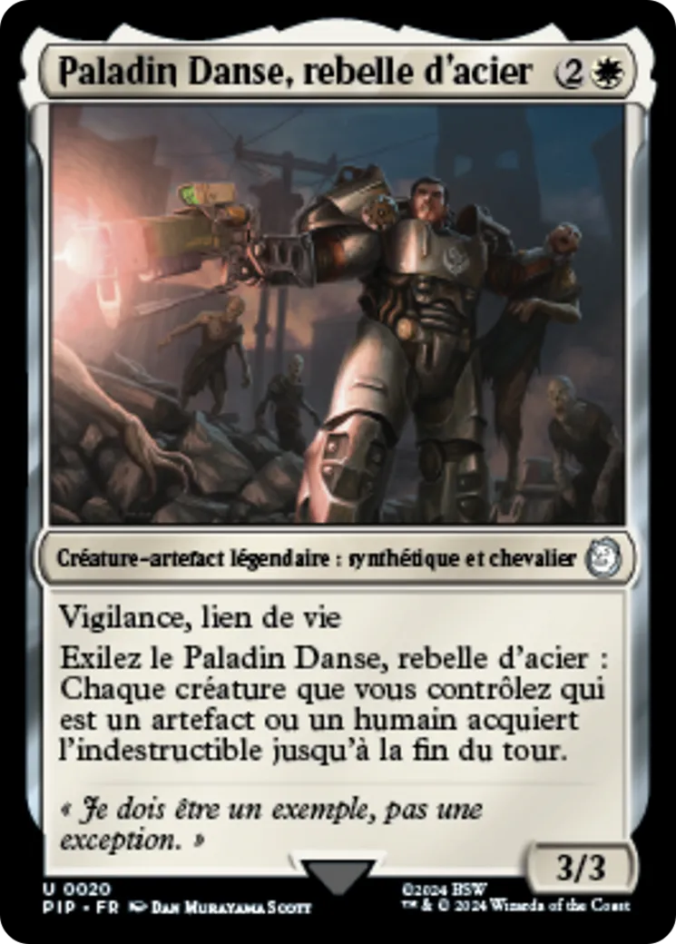 Paladin Danse, rebelle d'acier — Fallout — Magic: The Gathering