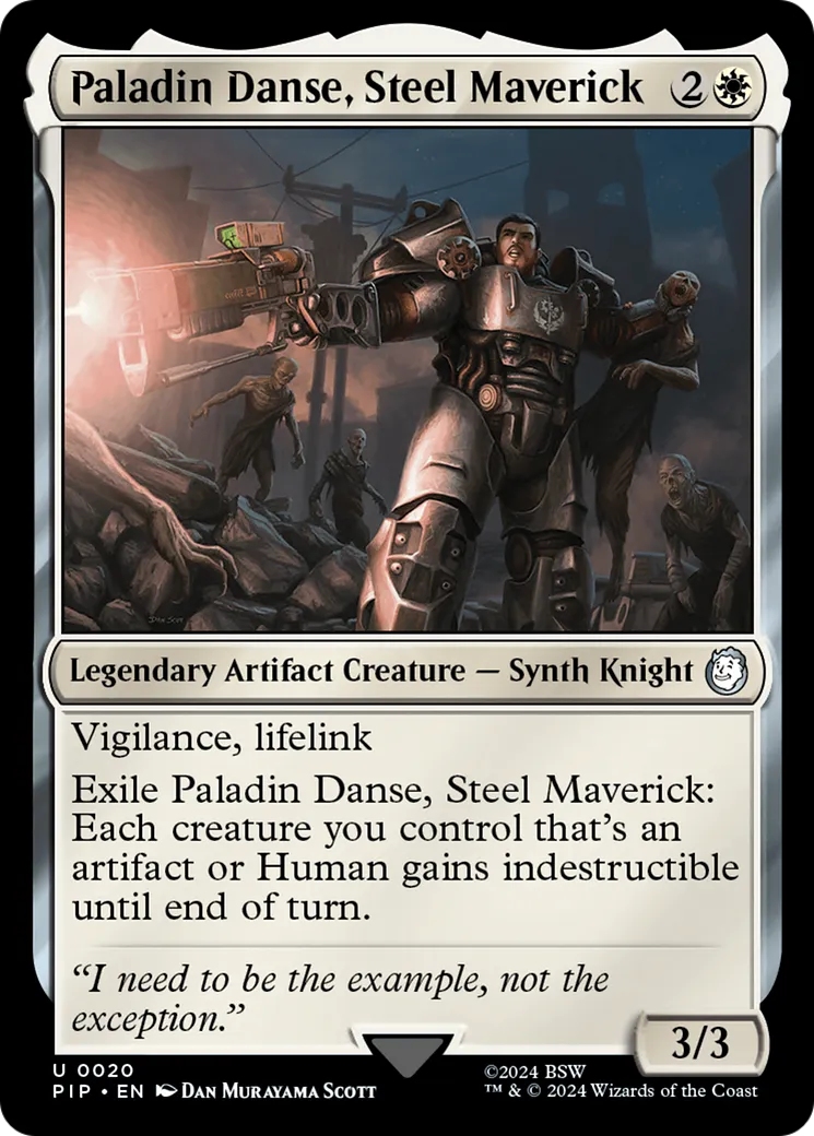 Paladin Danse, Steel Maverick — Fallout — Magic: The Gathering
