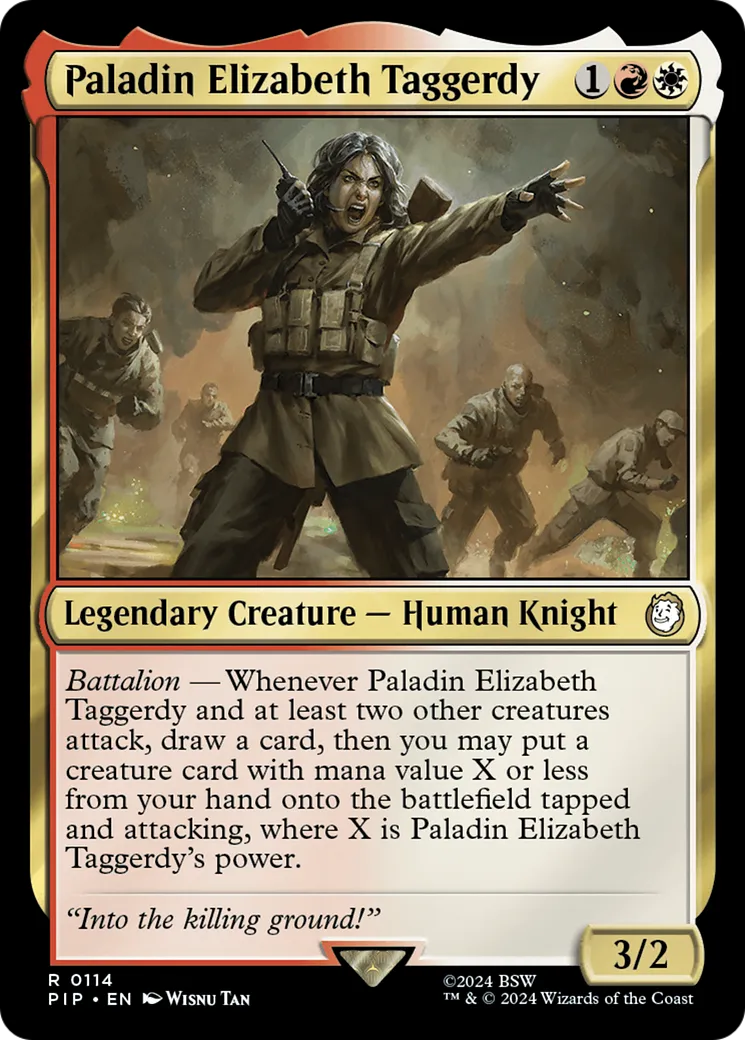 Paladin Elizabeth Taggerdy — Fallout — Magic: The Gathering