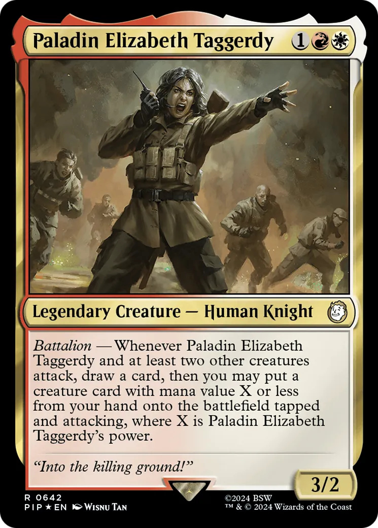 Paladin Elizabeth Taggerdy — Fallout — Magic: The Gathering