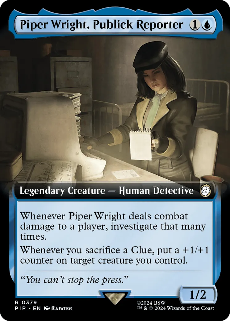 Piper Wright, Publick Reporter — Fallout — Magic: The Gathering