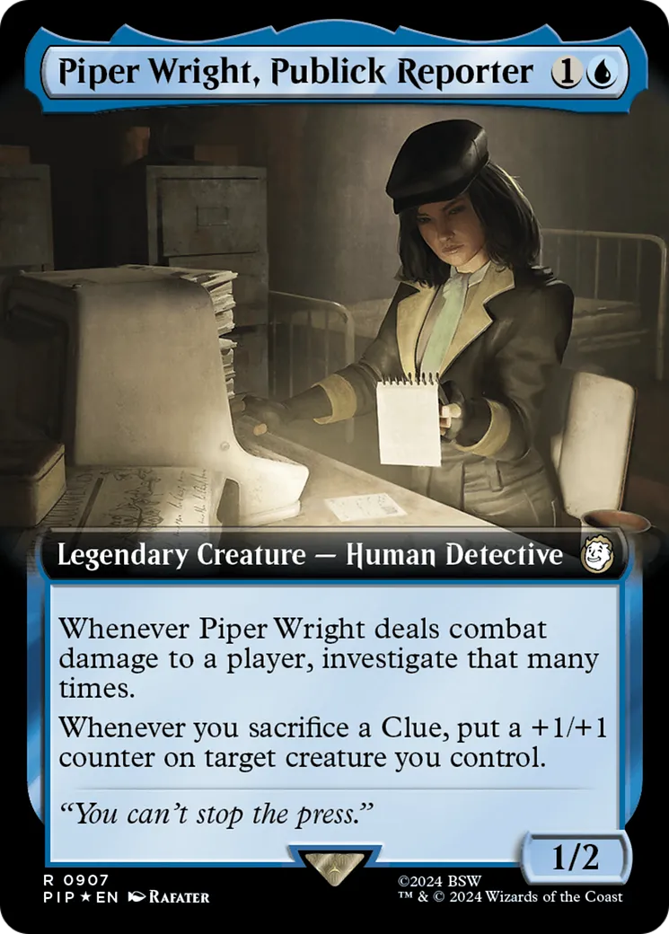 Piper Wright, journaliste de Publick — Fallout — Magic: The Gathering