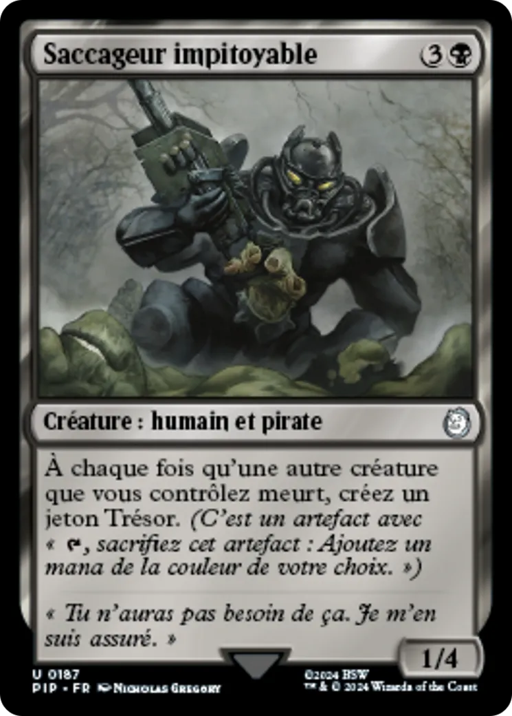 Saccageur impitoyable from Fallout - Magic: The Gathering