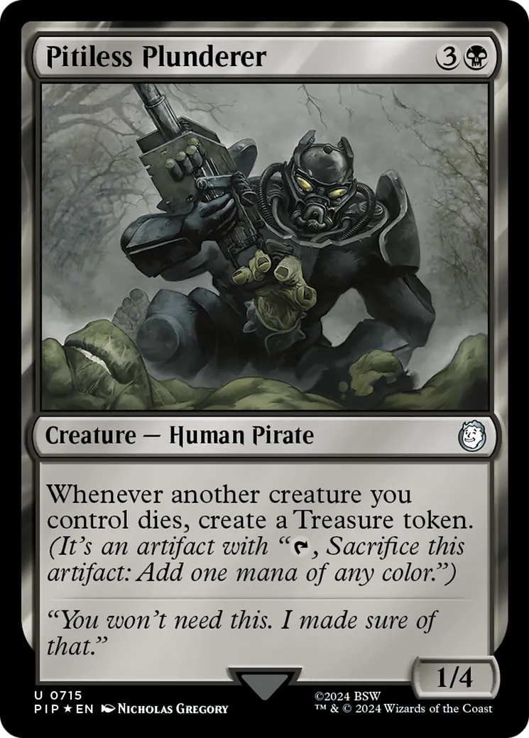 Pitiless Plunderer — Fallout — Magic: The Gathering
