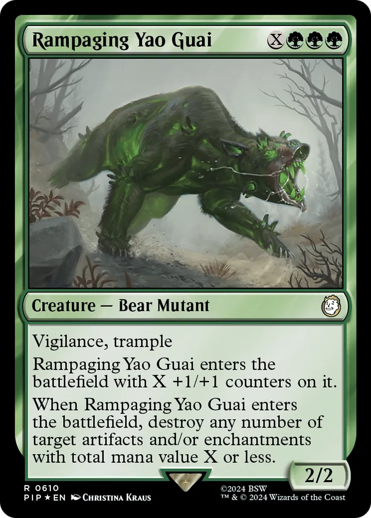Yao guai déchaîné — Fallout — Magic: The Gathering