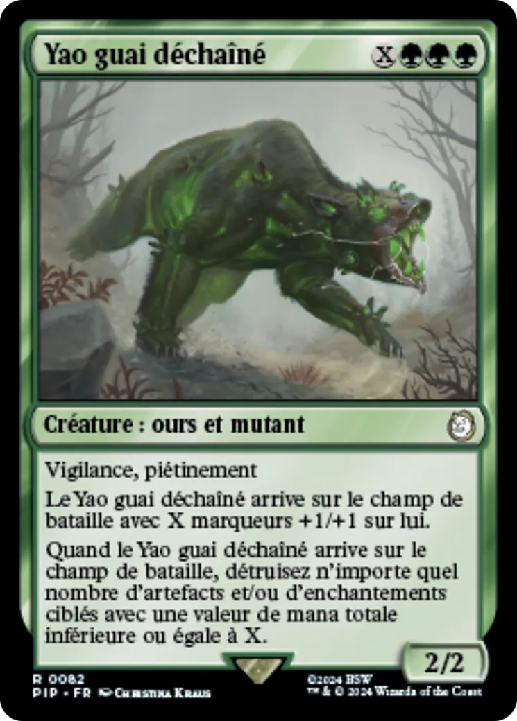 Yao guai déchaîné — Fallout — Magic: The Gathering