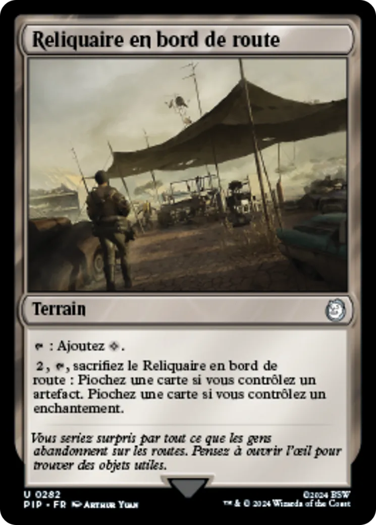Reliquaire en bord de route — Fallout — Magic: The Gathering