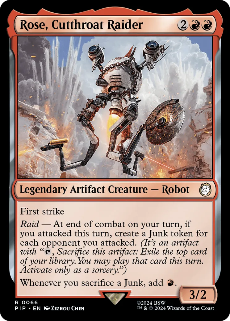 Rose, Cutthroat Raider — Fallout — Magic: The Gathering
