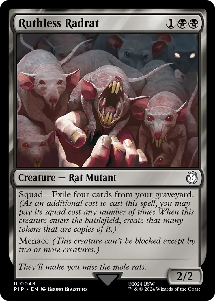 Ruthless Radrat — Fallout — Magic: The Gathering