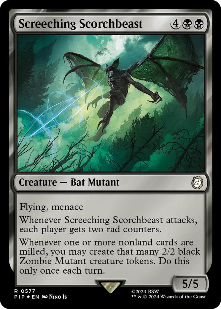 Screeching Scorchbeast — Fallout — Magic: The Gathering