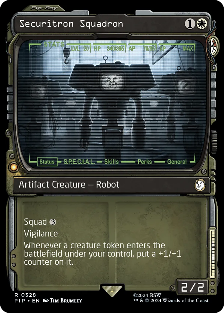 Escouade de securitrons — Fallout — Magic: The Gathering